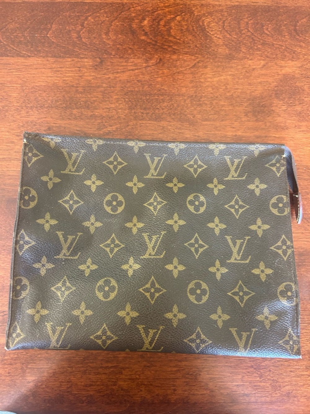 Vintage Louis Vuitton Monogram Canvas Toiletry Pouch in Brown